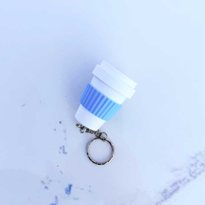 Coffee Cup Clicker Keychain